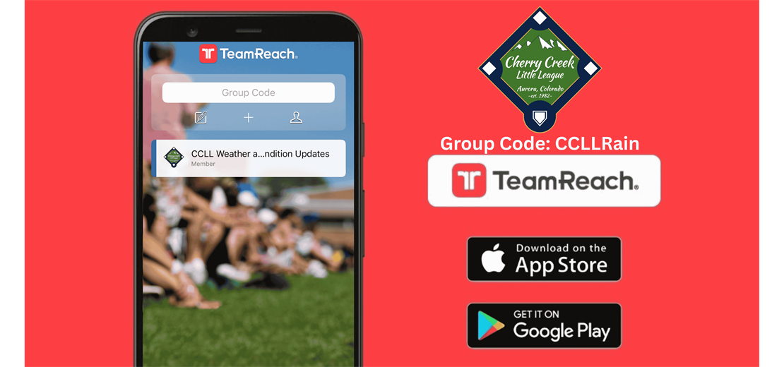 Download TeamReach and use Code: CCLLRain