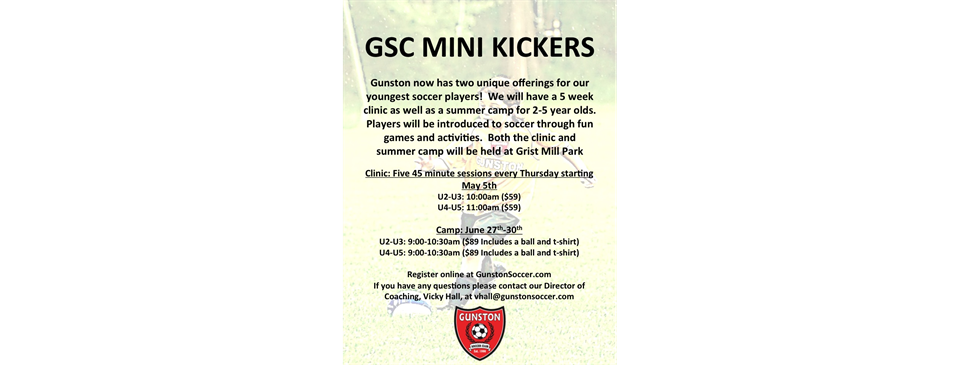 Gunston Soccer Mini kickers