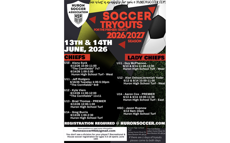 Tryout Registration is open!